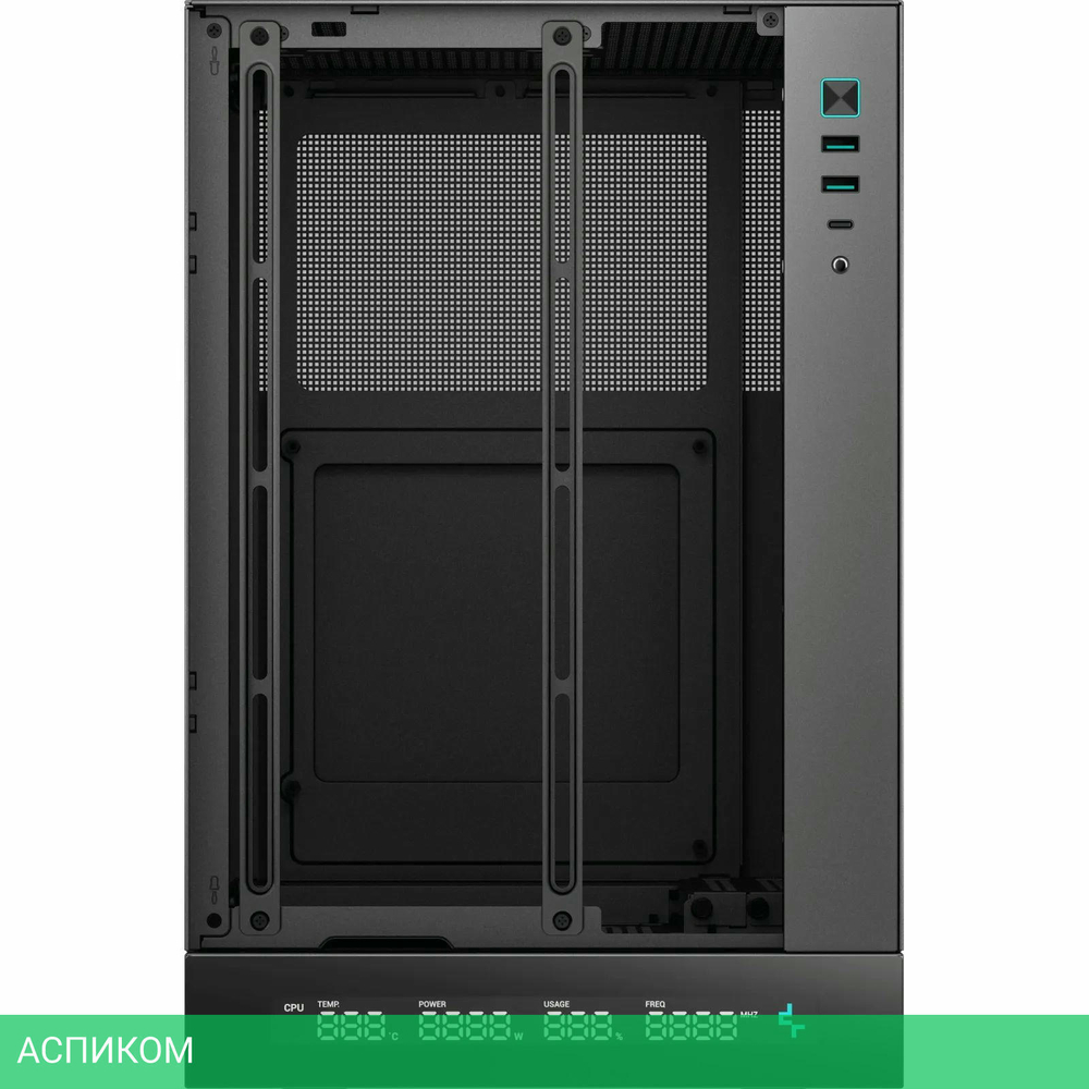 Корпус DeepCool CH170 Digital без БП Black (R-CH170-BKNPI0D-G-1)