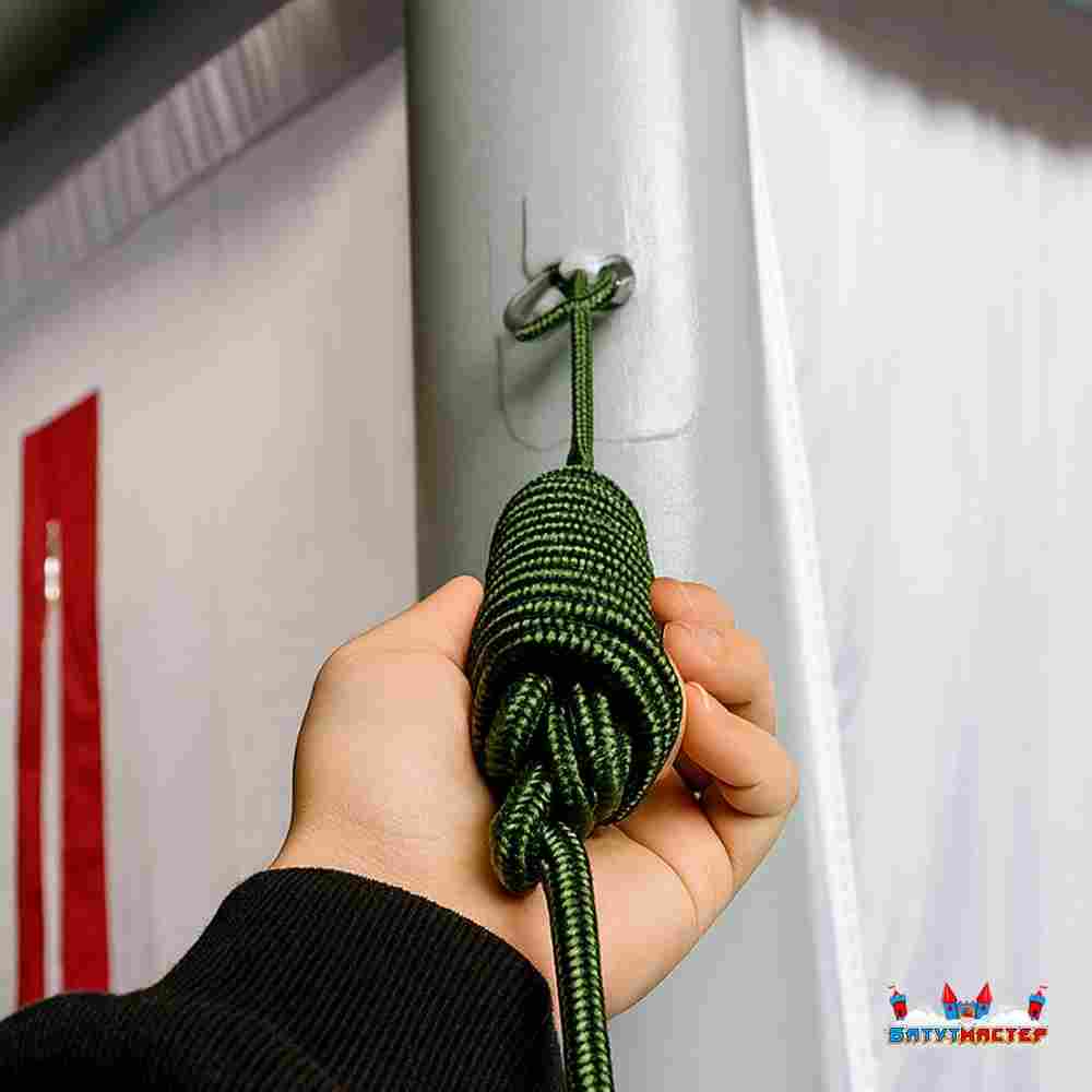 Пневмокаркасная всесезонная палатка «Комфорт» 5×3×2,5 м — из ПВХ, оранжевая