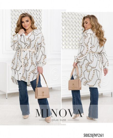 Рубашка 261-молочный Minova Фото 1