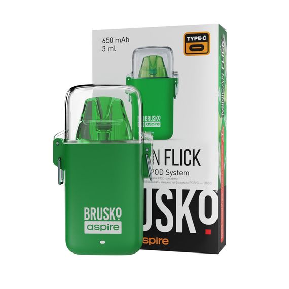 BRUSKO Minican Flick Green