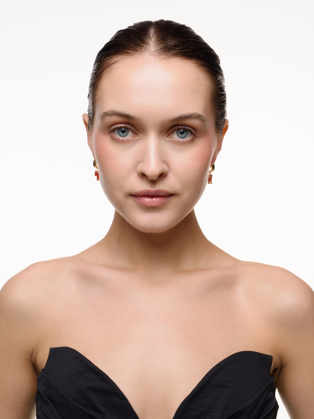 Серьги "Red Horse" Gold