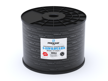 PROCAST cable S-LSZH 18.OFC.0,824 - Профессиональный инсталляционный LSZH (безгалогеновый) спикерный (акустический) кабель