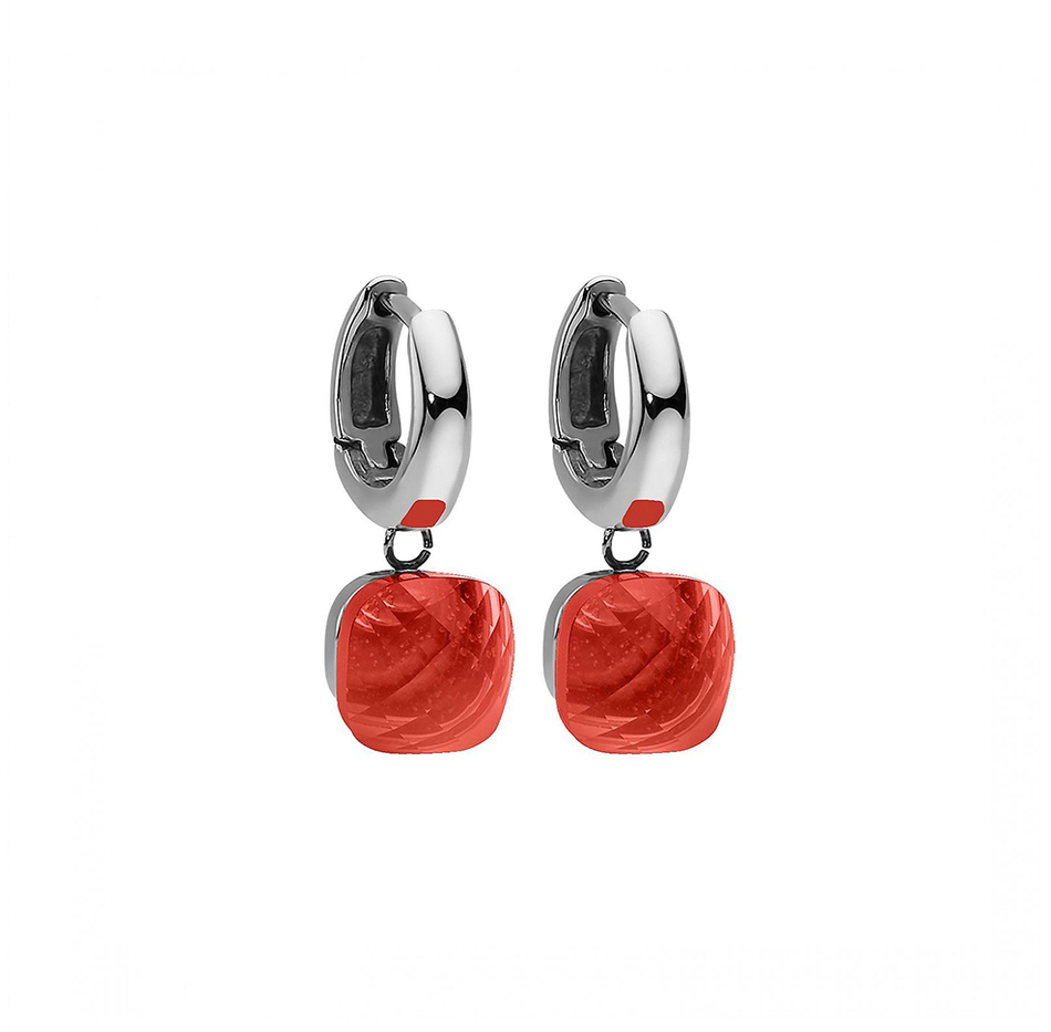 Серьги Qudo Firenze light siam 300291 R/S