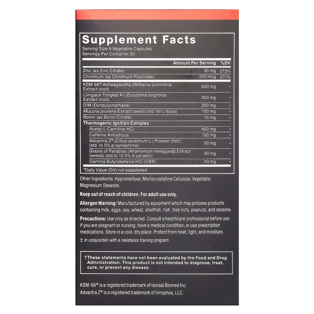 Force Factor, Test X180 Thermo ™, 120 капсул