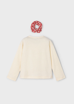 лонгслив с резинкой для волос