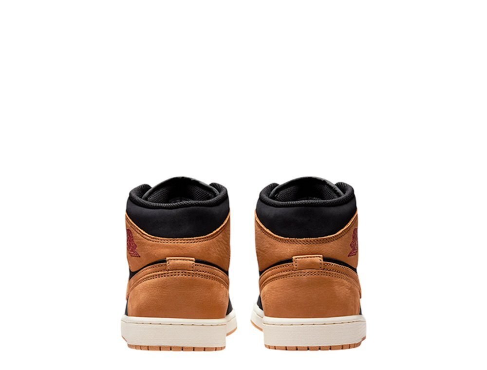 Баскетбольные кроссовки Air Jordan 1 Mid SE Black/Orange Shoes