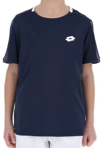Футболка для мальчика теннисная Lotto Squadra B II Tee PL - navy blue