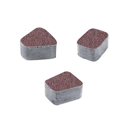 Тротуарная плитка КЛАССИКО (круг) - Гранит+ Красный с черным, комплект из 3 видов плит