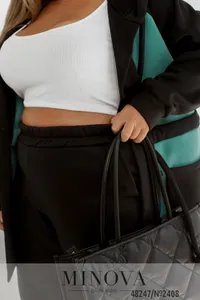 Костюм 2408-мята-черный Minova