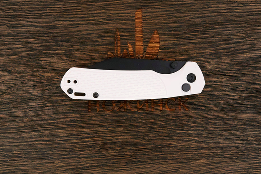 Нож складной CJRB Pyrite Light, клинок 85мм, сталь AR-RPM9, рукоять термопластик FRN белый