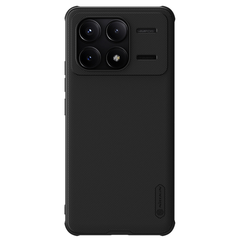 Чехол усиленный от Nillkin c встроенным круглым магнитом для Xiaomi Poco F6 Pro, серия Super Frosted Shield Pro Magnetic Case