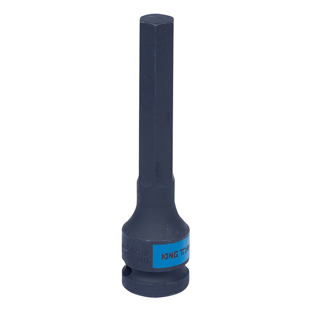 KING TONY (406512M) Насадка (бита) ударная торцевая 1/2", L = 100 мм, HEX, 12 мм