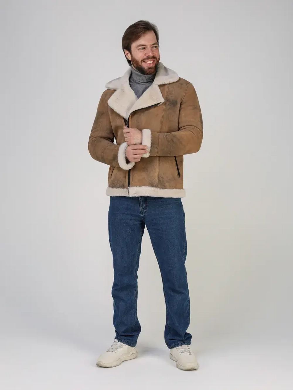 Дубленка зимняя натуральная куртка косуха