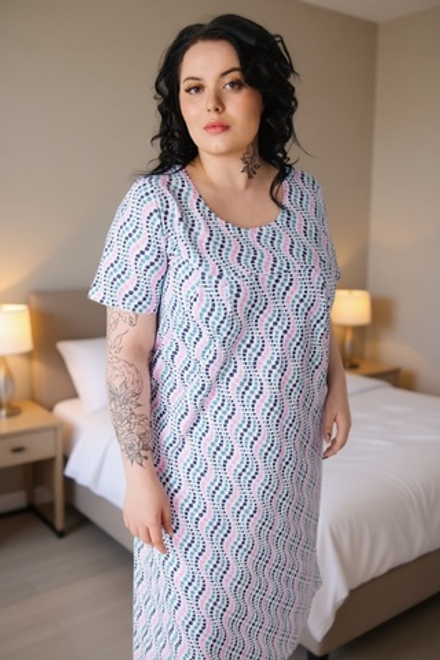 НОЧНАЯ СОРОЧКА С КОРОТКИМ РУКАВОМ ///Расцветки моделей обновляются каждую неделю. ОСТАВЛЯЕМ ЗА СОБОЙ ПРАВО отправить расцветку, которая есть на складе.