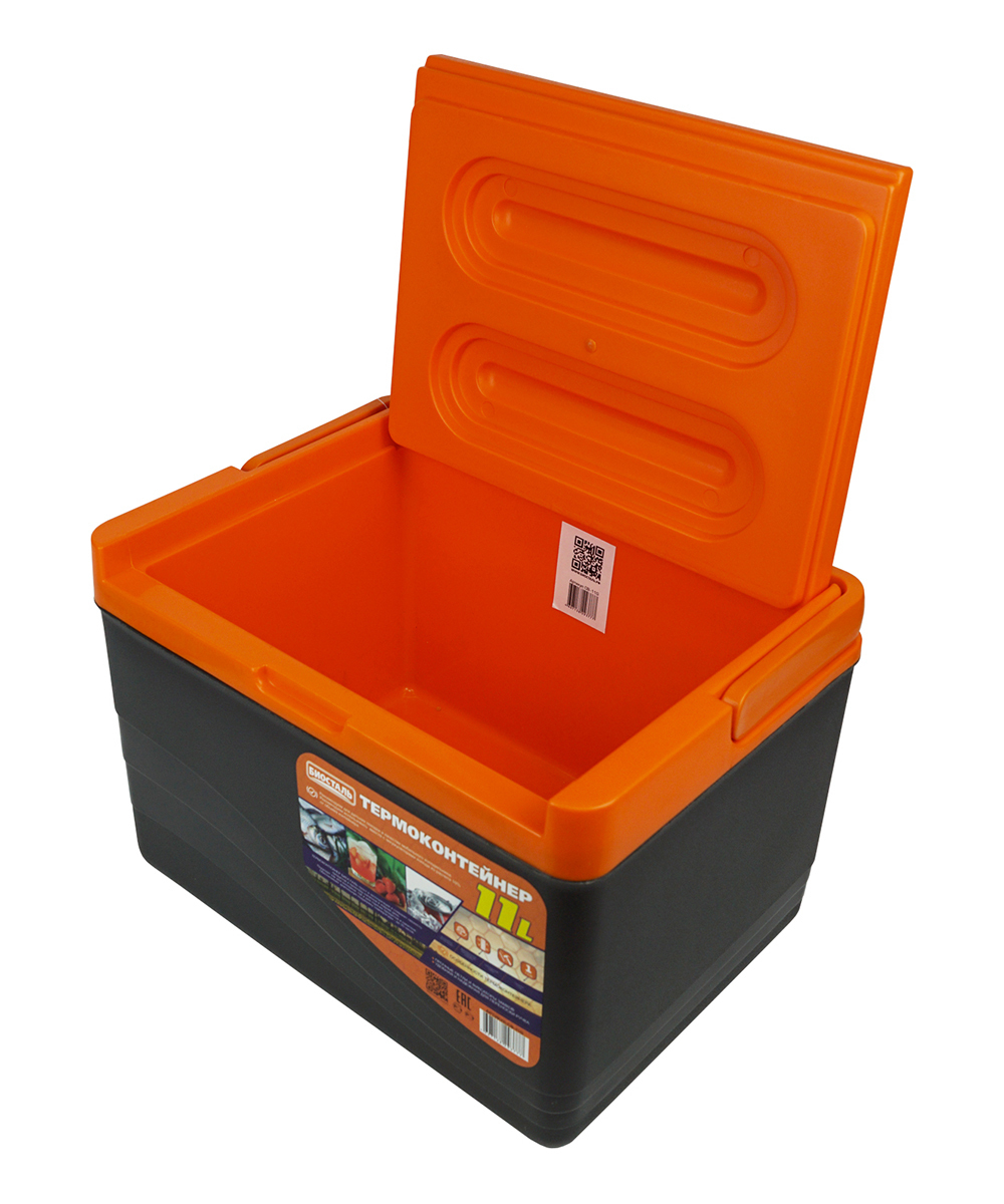 Изотермический контейнер (термобокс) Biostal (11 л.) с вертикальной ручкой