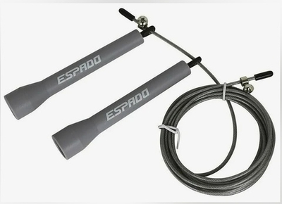 Скакалка ESPADO скоростная, серая, ES2142