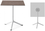 Стол ламинированный обеденный складной Scab Design Tripe Folding, белый, кортен
