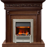 Каминокомплект Valletta - Темный дуб с очагом Chesford