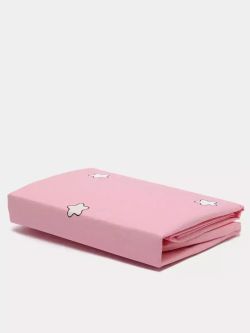 Постельное белье Сказка "Спящие звезды (розовые)" 2-спальный Наволочка 50х70 см 2 шт Простынь 240х215 см Пододеяльник 175х215 см, перкаль