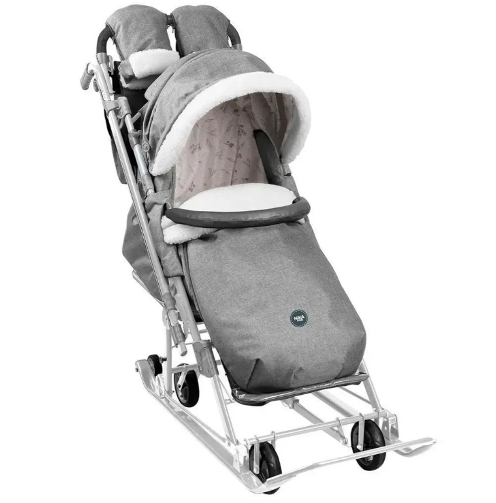 Санки-коляска Nika НД7-8К/9 дымчатый