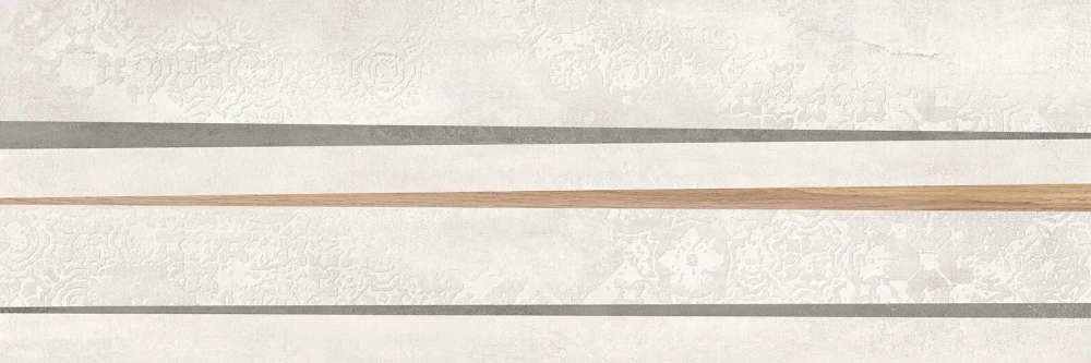 Настенная плитка Alma Ceramica TWU3090DKR14R Dakar 30x90 белая / серая / бежевая под бетон / под дерево / орнамент