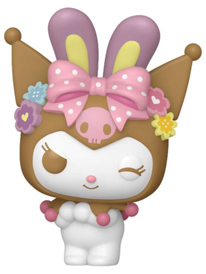 Фигурка Funko Pocket POP! Easter Egg Hello Kitty And Friends Kuromi​ with Bunny Ears 89033 / Фигурка Фанко Покет ПОП! по мотивам мультсериала "Приключения Хэллоу Китти и ее друзей", Куроми