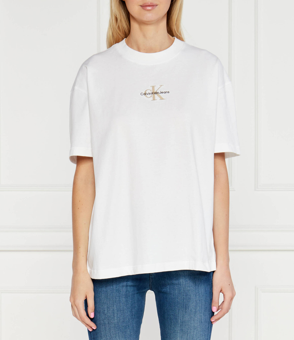 Футболка MONOLOGO CALVIN KLEIN JEANS - кремовый(J20J223561)