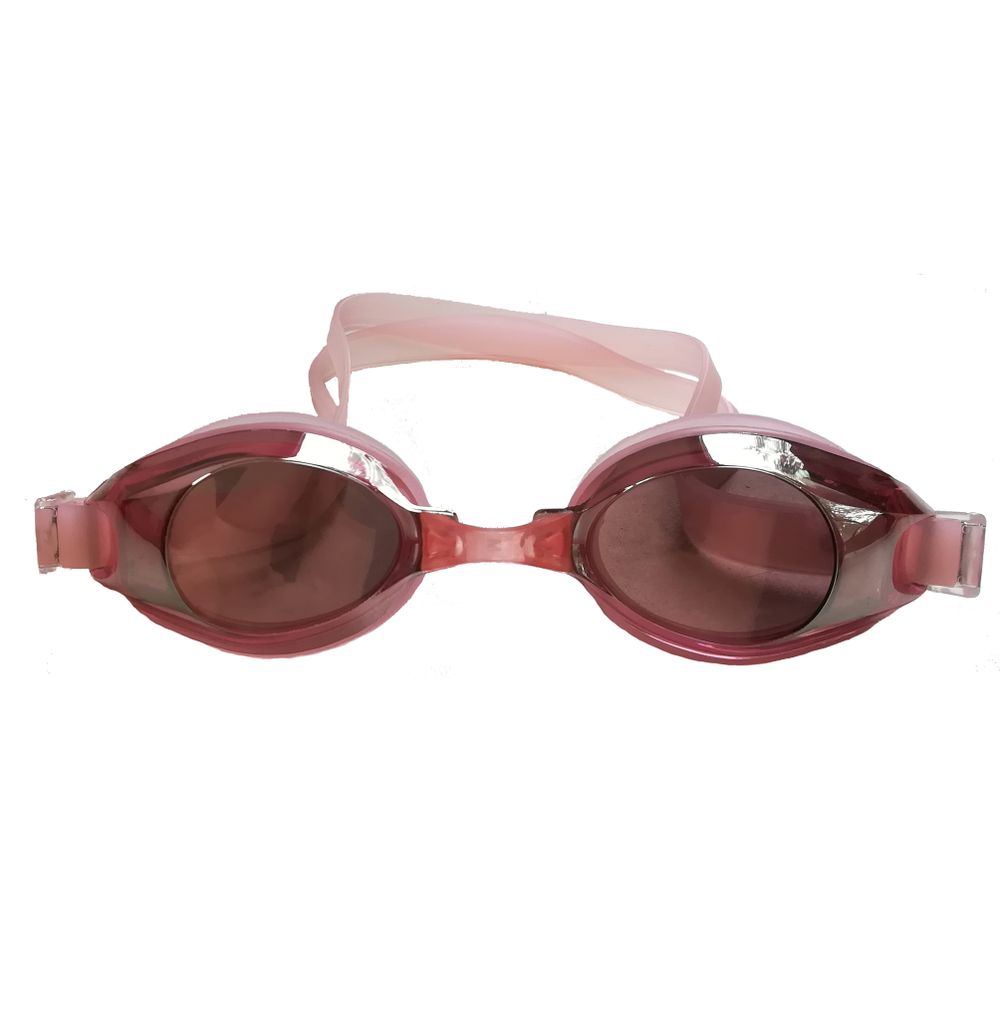 Очки для плавания Diapolo розовые с прозрачными линзами