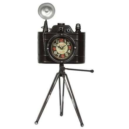 GAEM Часы настольные декоративные "Фотоаппарат", L23 W21 H51 см, (1хАА не прилаг.)