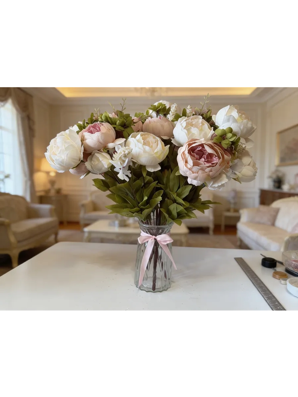 Букет искусственных пионов