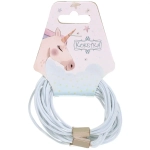 Резинки для волос в наборе, 5шт «МАРЦИПАН», цвет белый, d-5,5см (Подвес Единорог)