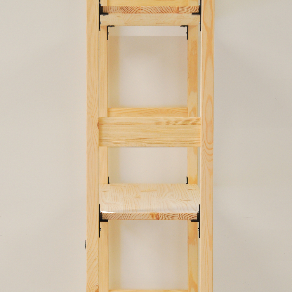 Стеллаж, 48х30х179, Ивари, деревянный, для игрушек и книг, напольный, Dipriz