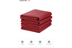 Комплект полотенец вафельных Home One 45х70 (4шт), бордо