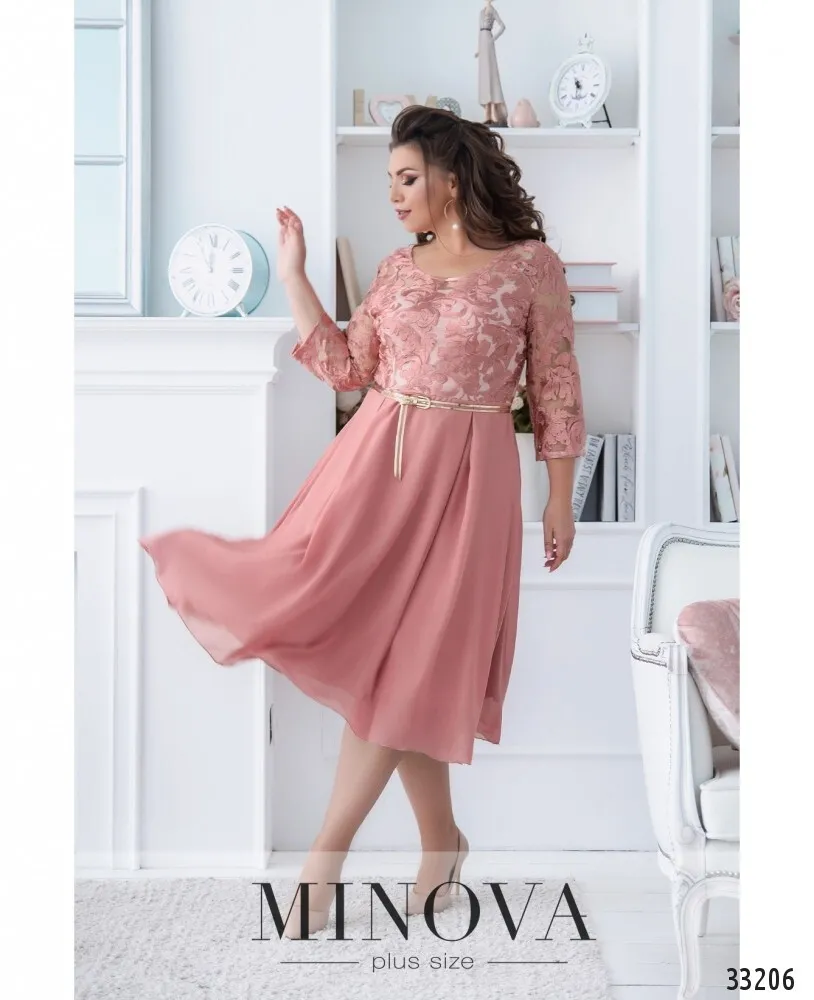 Платье 244-пудра Minova