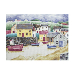 "Рыбацкий городок "-M390  вышивка