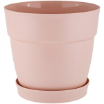 Горшок для цветов пластиковый 1,1л d-13см «Villa de Fiori» с фиксируемым поддоном, английская роза