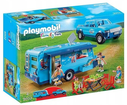 Конструктор Playmobil  Family Fun  9502 Пикап  с прицепом