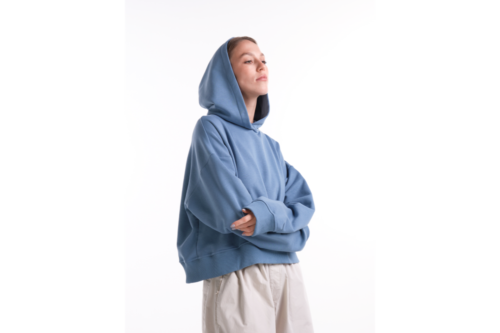 Худи RoadLike Hoods onesize, голубой