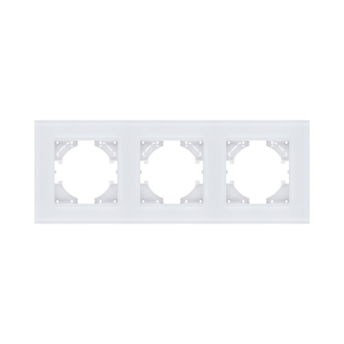 Рамка 3-постовая, стекло белый Kollinger Reflex MG RM3WH
