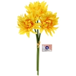 Цветы искусственные «Natur» 34см Хризантемы 3шт желтые