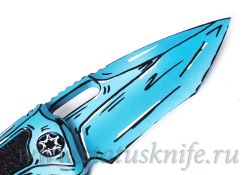 Нож Heretic Knives Medusa Auto MagnaCut Turquoise Cel Shading Limited Editionфотография - 6