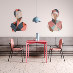 Стол обеденный LATITUDE Saga, 75х75 см, розовый