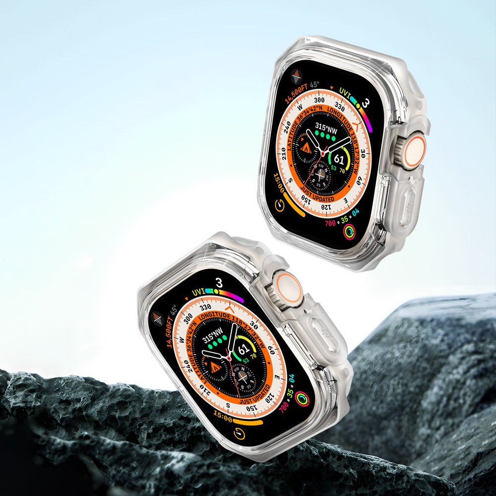 Чехол-бампер прозрачный от Dux Ducis для часов Apple Watch Ultra 1 и 2, 49мм, Tamo Series Case