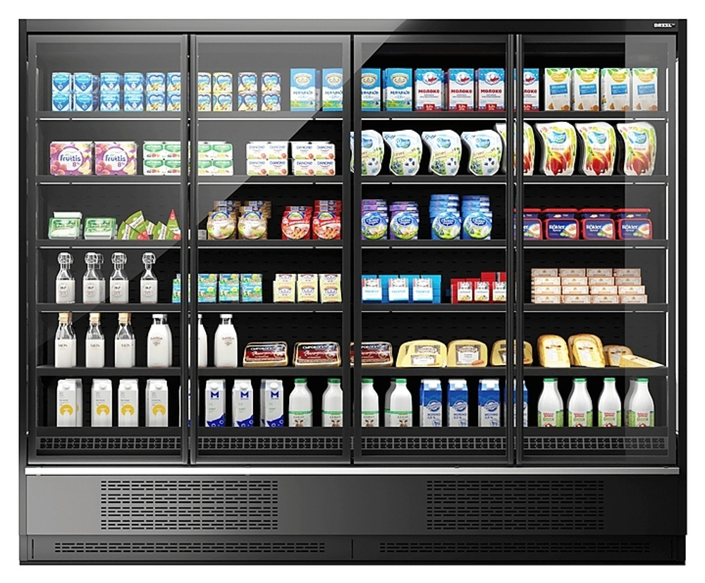 Горка холодильная Dazzl Vega DG 080H 210 250 (выносной агрегат) гастрономическая RAL9005