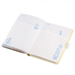 Блокнот 13,5 см * 19,5 см , 7БЦ, Alingar, мат. ламинация, код. замочек, ручка, 80л., диз. внутр. блок, линия, "Коты-путешественники"