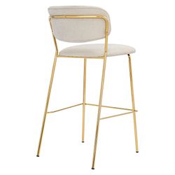 Стул барный Eirill, шенилл, серый