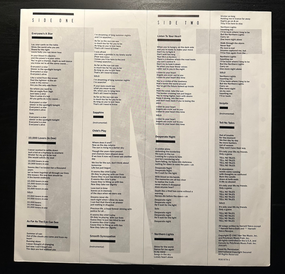 TNT- Tell No Tales (Голландия 1987г.)