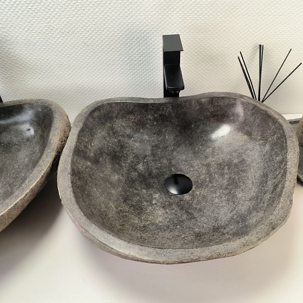 Раковина из речного камня RS-63841 52*48*15 2шт 0127