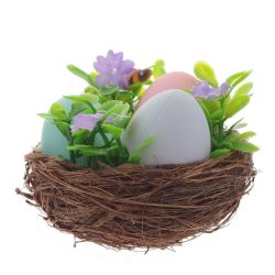 GAEM Изделие декоративное "Гнездо пасхальное" (блок 6шт), L7 W7 H6 см