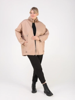 Дубленка зимняя натуральная оверсайз больших размеров